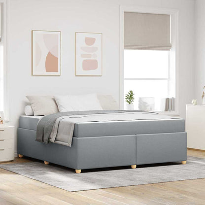 Struttura del letto Grigio chiaro 180 x 200 cm Tessuto
