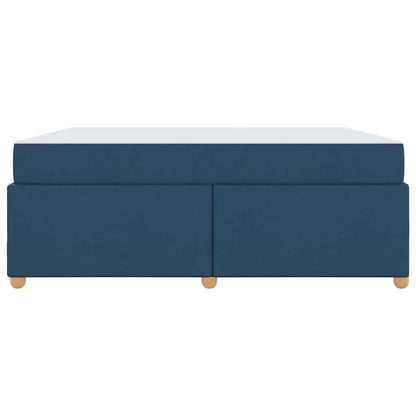 Struttura del letto con materasso Blu 180 x 200 cm Tessuto