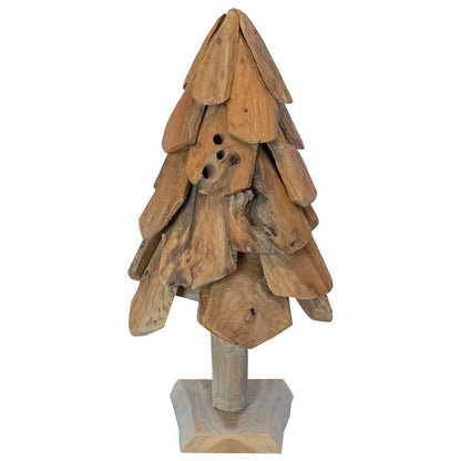 Albero di Natale Marrone 61 cm Legno massello di teak