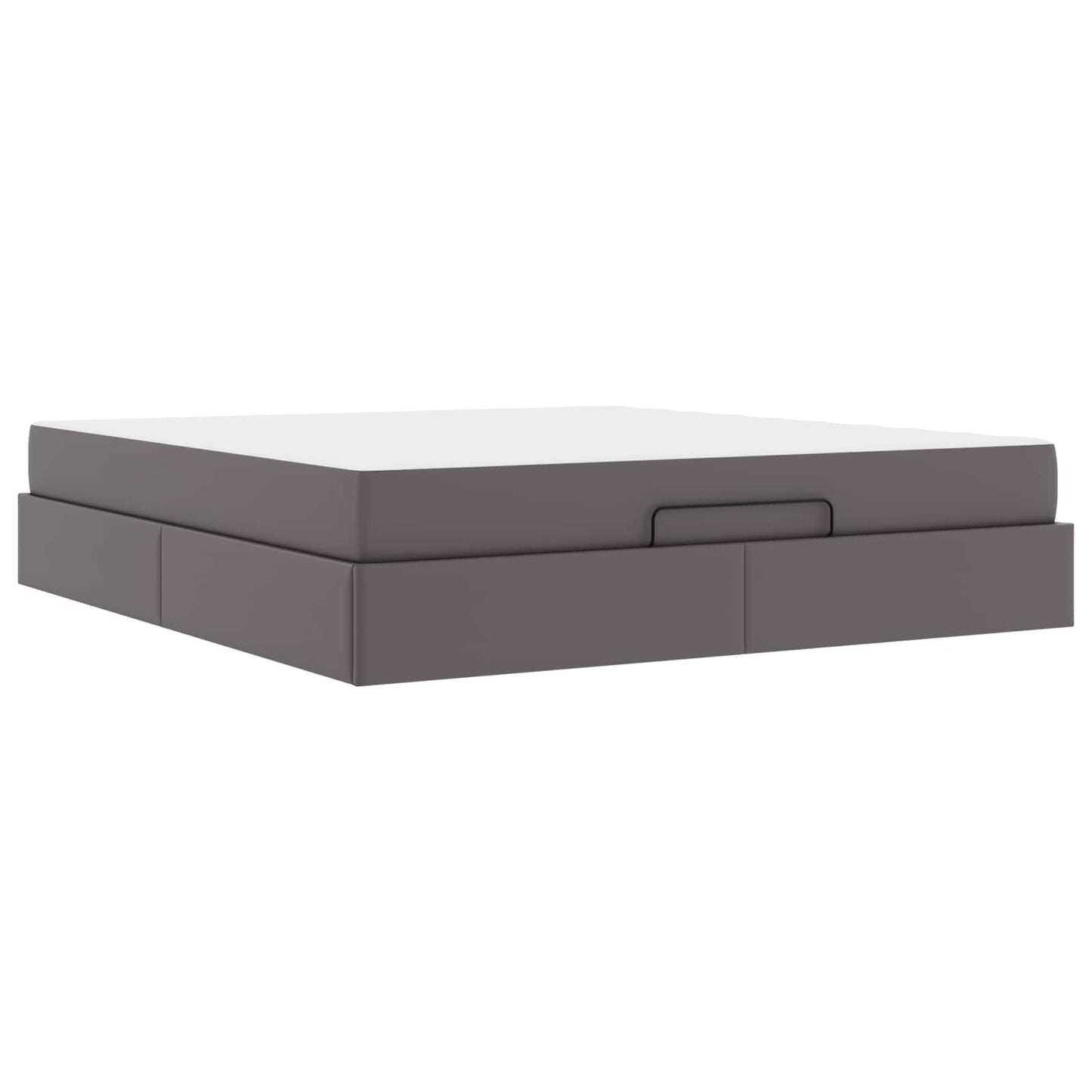 Struttura letto con materasso con materasso 2 pcs Grigio PVC