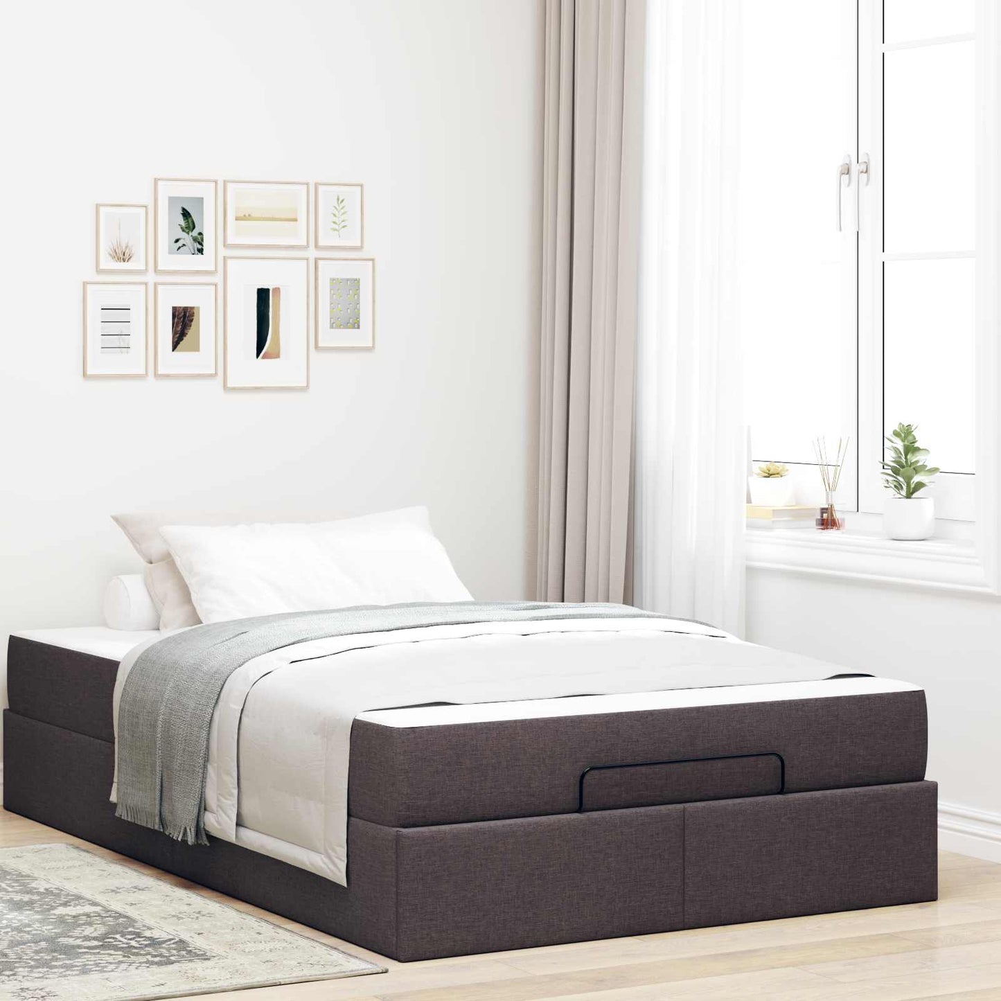 Struttura letto con materasso con materasso 2 pcs Tanno Tessuto