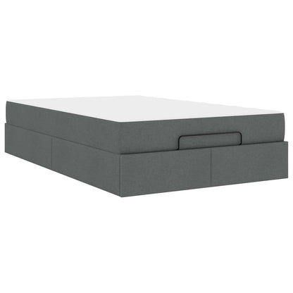 Struttura letto con materasso 2 pcs Grigio Sfumato Tessuto
