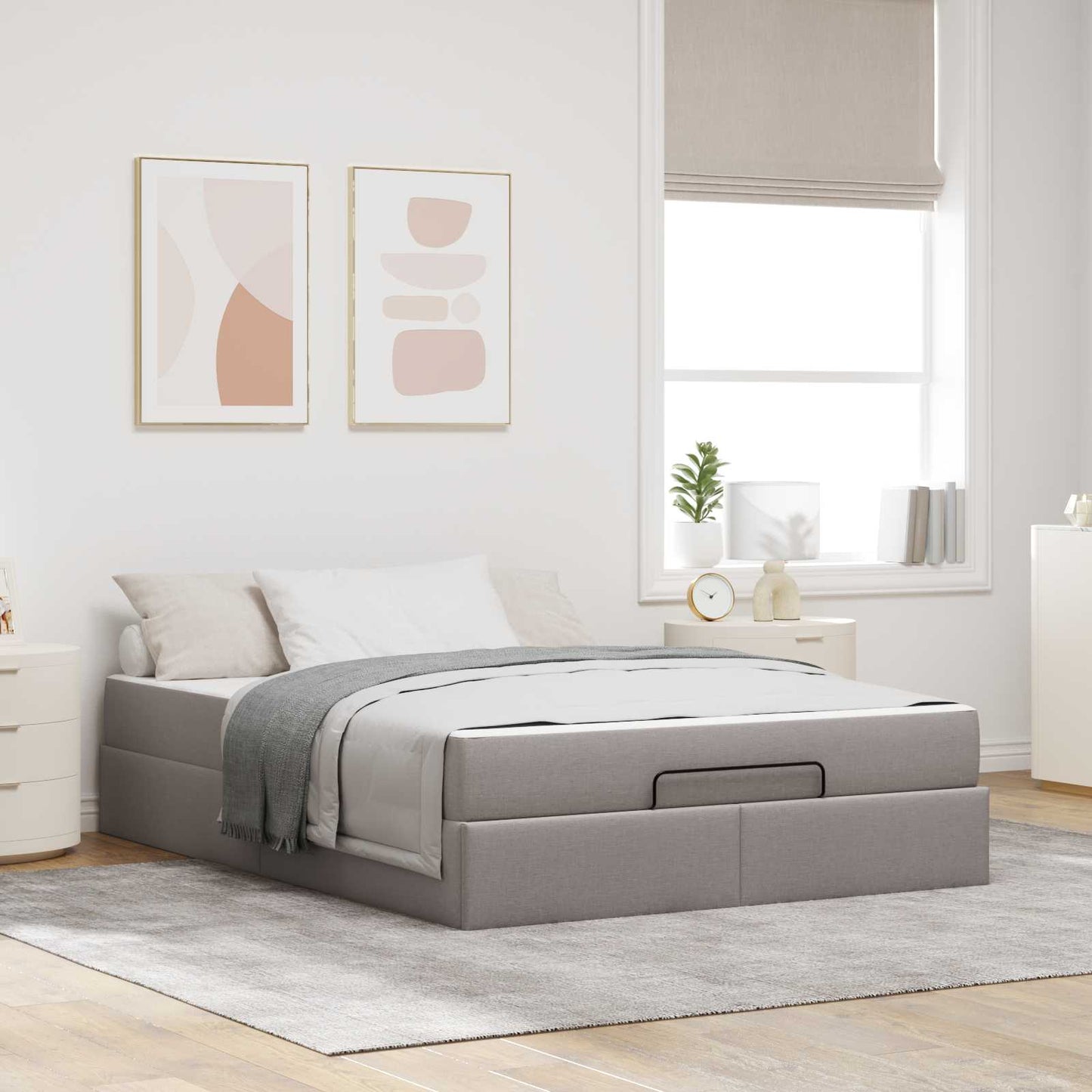 Struttura letto con materasso con materasso 2 pcs Talpa Tessuto