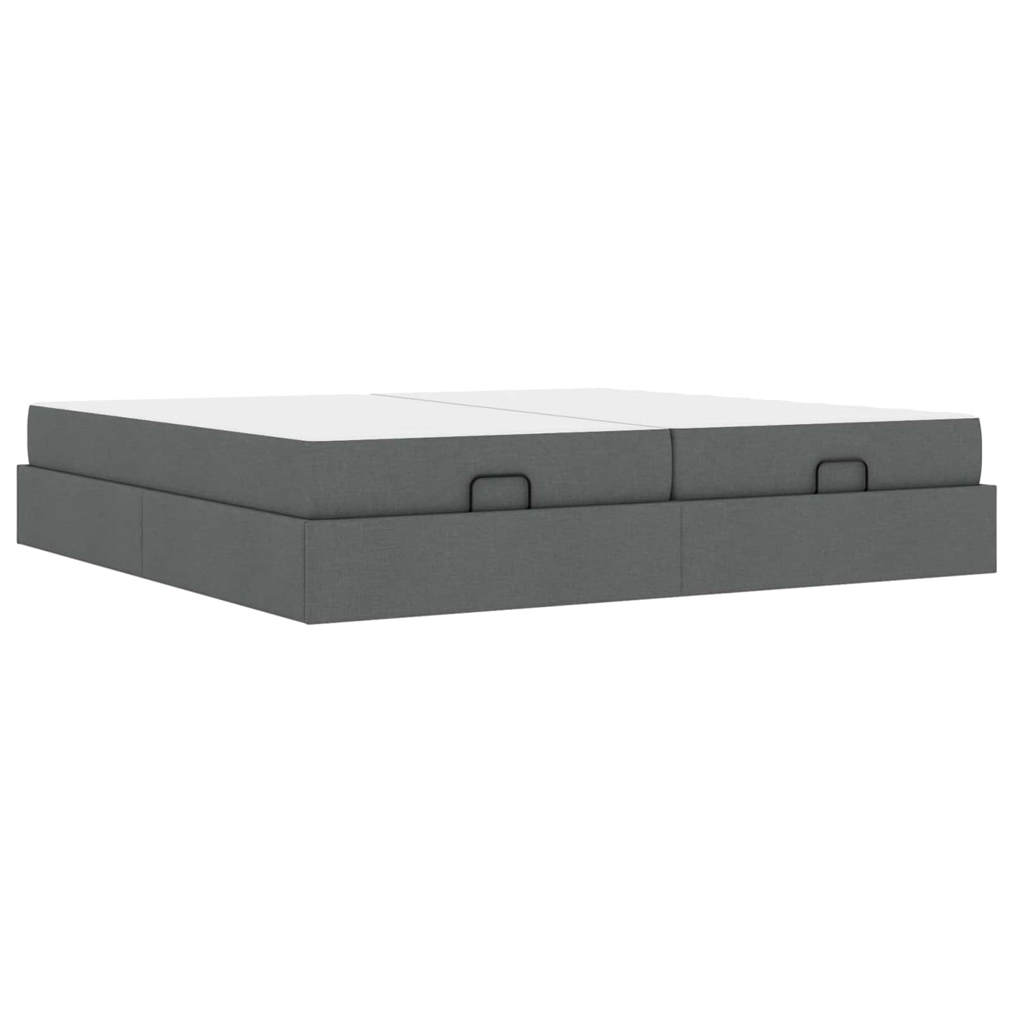 Struttura letto con materasso 2 pcs Grigio Sfumato Tessuto