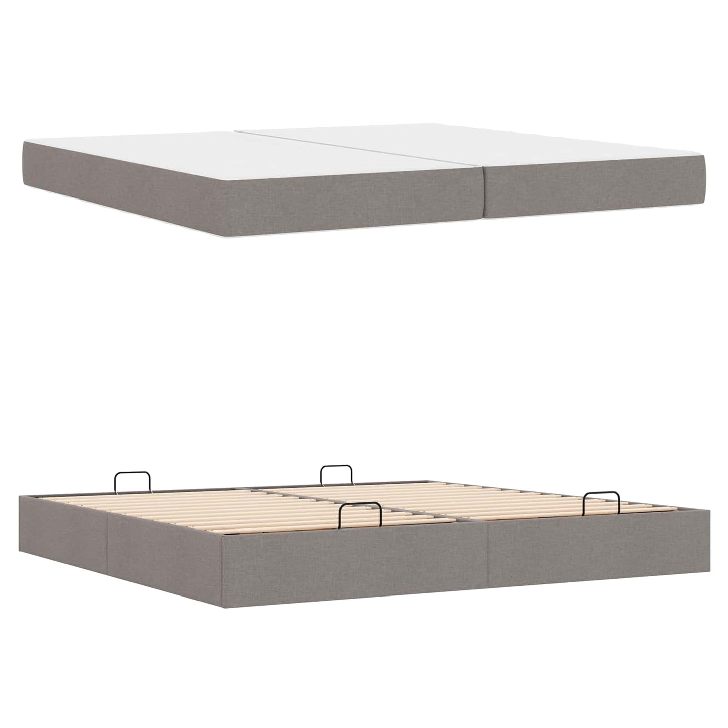 Struttura letto con materasso con materasso 2 pcs Talpa Tessuto