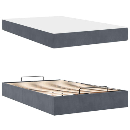 Struttura letto con materasso 2 pcs Grigio Sfumato Velluto