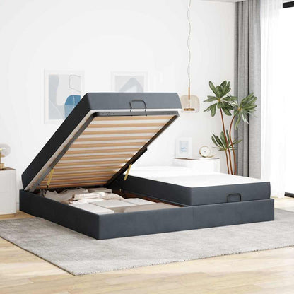 Struttura letto con materasso 2 pcs Grigio Sfumato Velluto