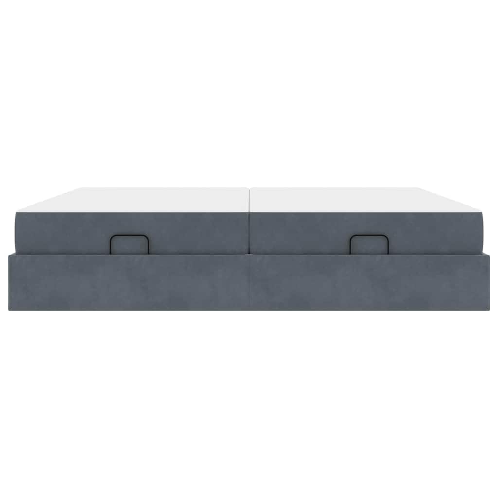 Struttura letto con materasso 2 pcs Grigio Sfumato Velluto