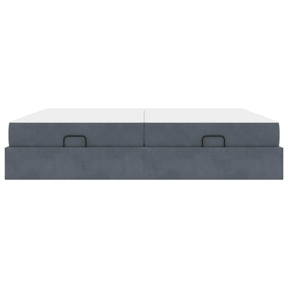 Struttura letto con materasso 2 pcs Grigio Sfumato Velluto