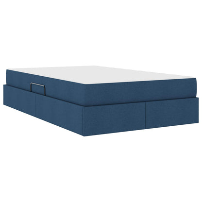 Letto con contenitore e materasso Blu 120 x 190 cm Poliestere