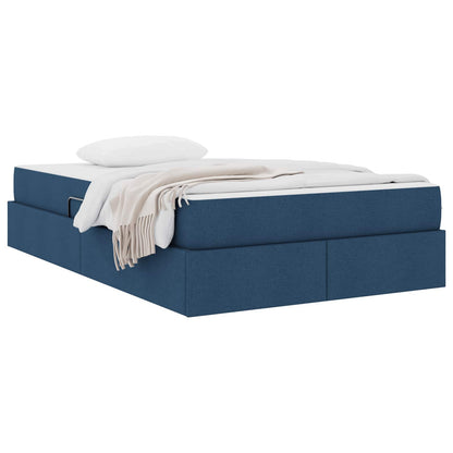 Letto con contenitore e materasso Blu 120 x 190 cm Poliestere