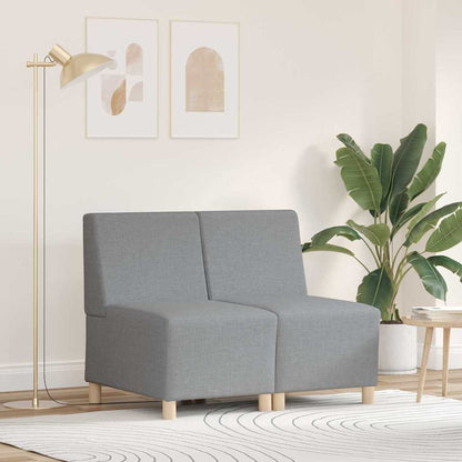 UnitÃ  di Divano Modulare Senza Braccioli 2 pcs Grigio chiaro