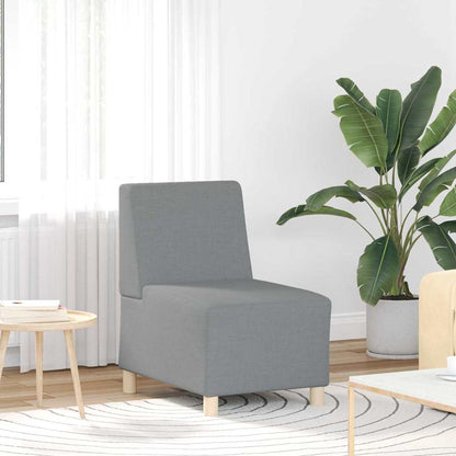 UnitÃ  di Divano Modulare Senza Braccioli 2 pcs Grigio chiaro