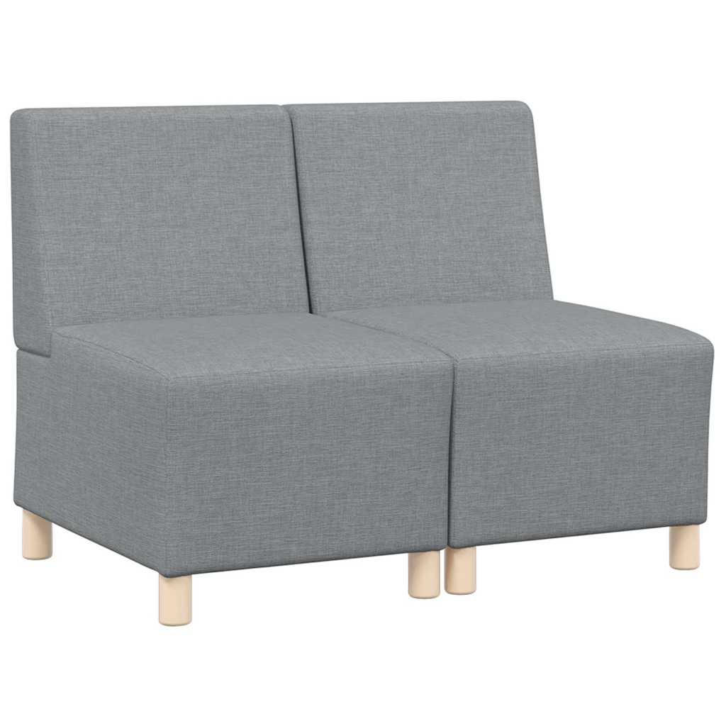 UnitÃ  di Divano Modulare Senza Braccioli 2 pcs Grigio chiaro