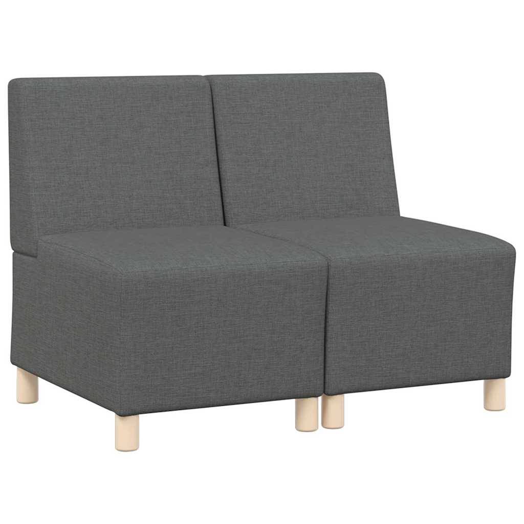 UnitÃ  di Divano Modulare Senza Braccioli 2 pcs Grigio scuro