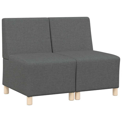 UnitÃ  di Divano Modulare Senza Braccioli 2 pcs Grigio scuro