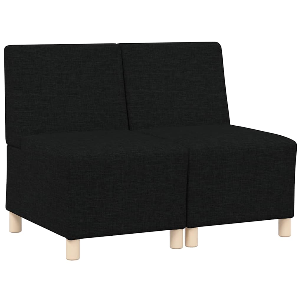 UnitÃ  di Divano Modulare Senza Braccioli 2 pcs Nero