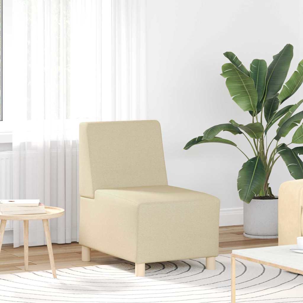 UnitÃ  di Divano Modulare Senza Braccioli 2 pcs Crema