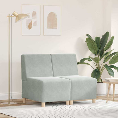 UnitÃ  di Divano Modulare Senza Braccioli 2 pcs Grigio chiaro