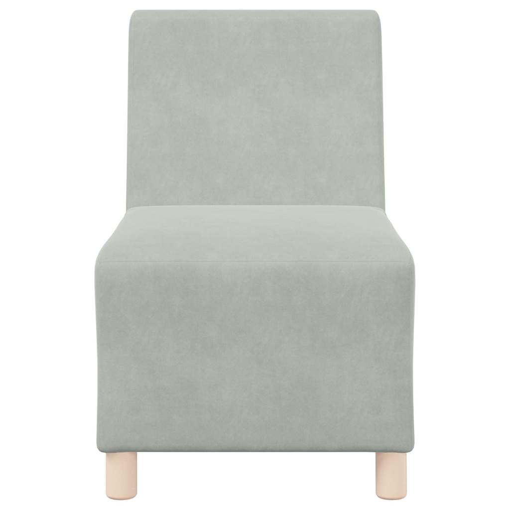 UnitÃ  di Divano Modulare Senza Braccioli 2 pcs Grigio chiaro