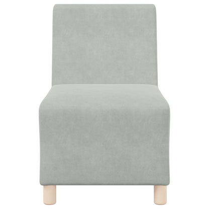 UnitÃ  di Divano Modulare Senza Braccioli 2 pcs Grigio chiaro