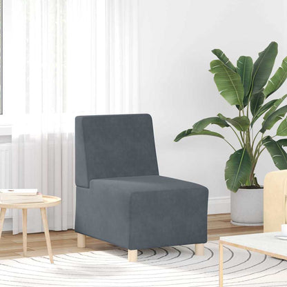 UnitÃ  di Divano Modulare Senza Braccioli 2 pcs Grigio scuro