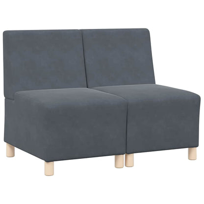 UnitÃ  di Divano Modulare Senza Braccioli 2 pcs Grigio scuro