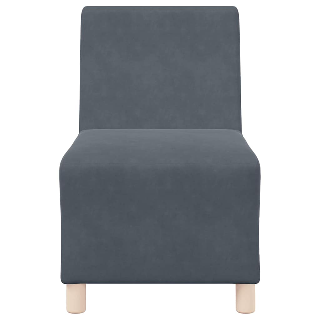 UnitÃ  di Divano Modulare Senza Braccioli 2 pcs Grigio scuro