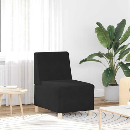 UnitÃ  di Divano Modulare Senza Braccioli 2 pcs Nero