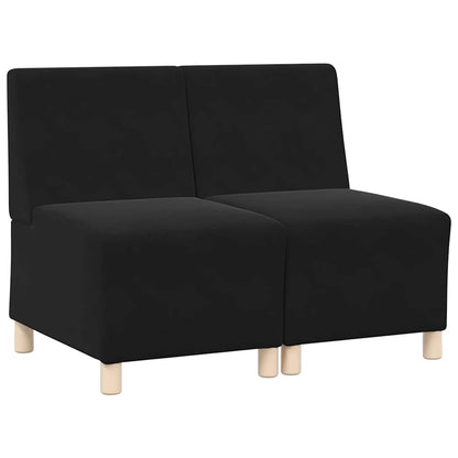UnitÃ  di Divano Modulare Senza Braccioli 2 pcs Nero
