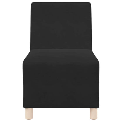 UnitÃ  di Divano Modulare Senza Braccioli 2 pcs Nero