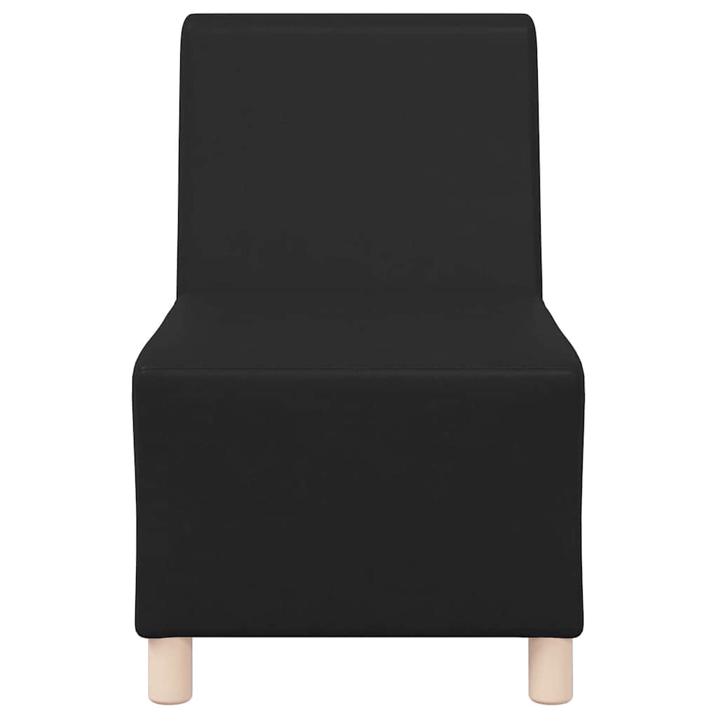 UnitÃ  di Divano Modulare Senza Braccioli 2 pcs Nero