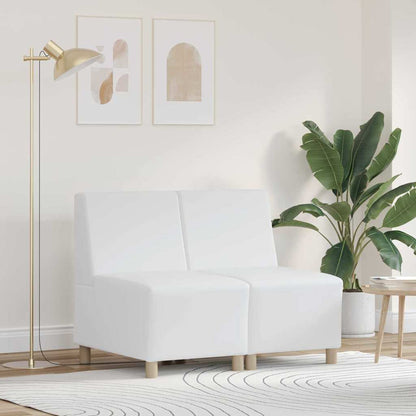 UnitÃ  di Divano Modulare Senza Braccioli 2 pcs Bianco