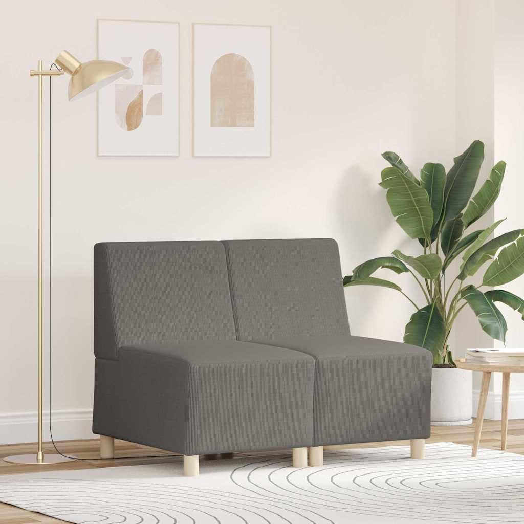 UnitÃ  di Divano Modulare Senza Braccioli 2 pcs Grigio chiaro