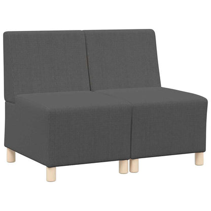 UnitÃ  di Divano Modulare Senza Braccioli 2 pcs Grigio scuro