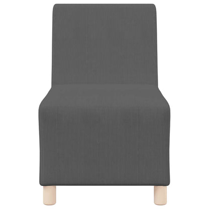 UnitÃ  di Divano Modulare Senza Braccioli 2 pcs Grigio scuro