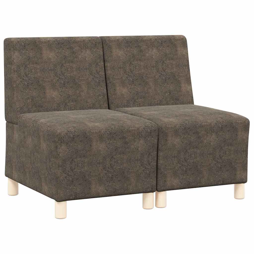 UnitÃ  di Divano Modulare Senza Braccioli 2 pcs Grigio scuro