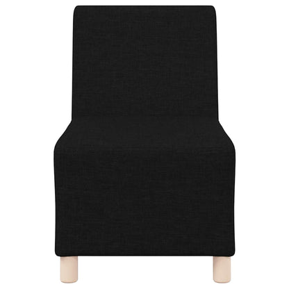 UnitÃ  di Divano Modulare Senza Braccioli 3 pcs Nero