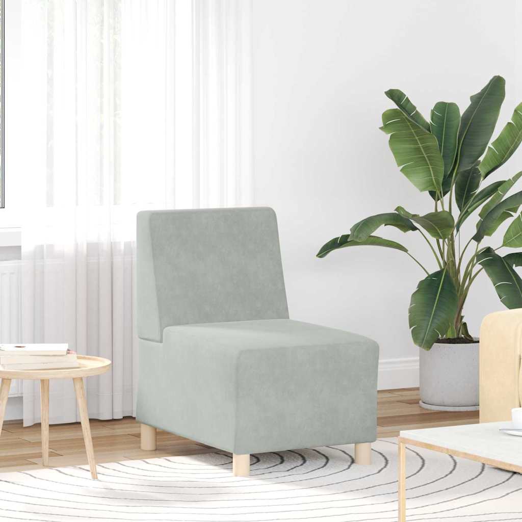 UnitÃ  di Divano Modulare Senza Braccioli 3 pcs Grigio chiaro