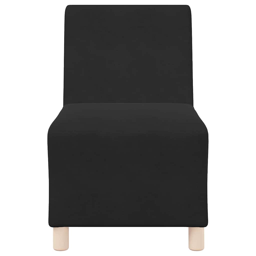 UnitÃ  di Divano Modulare Senza Braccioli 3 pcs Nero
