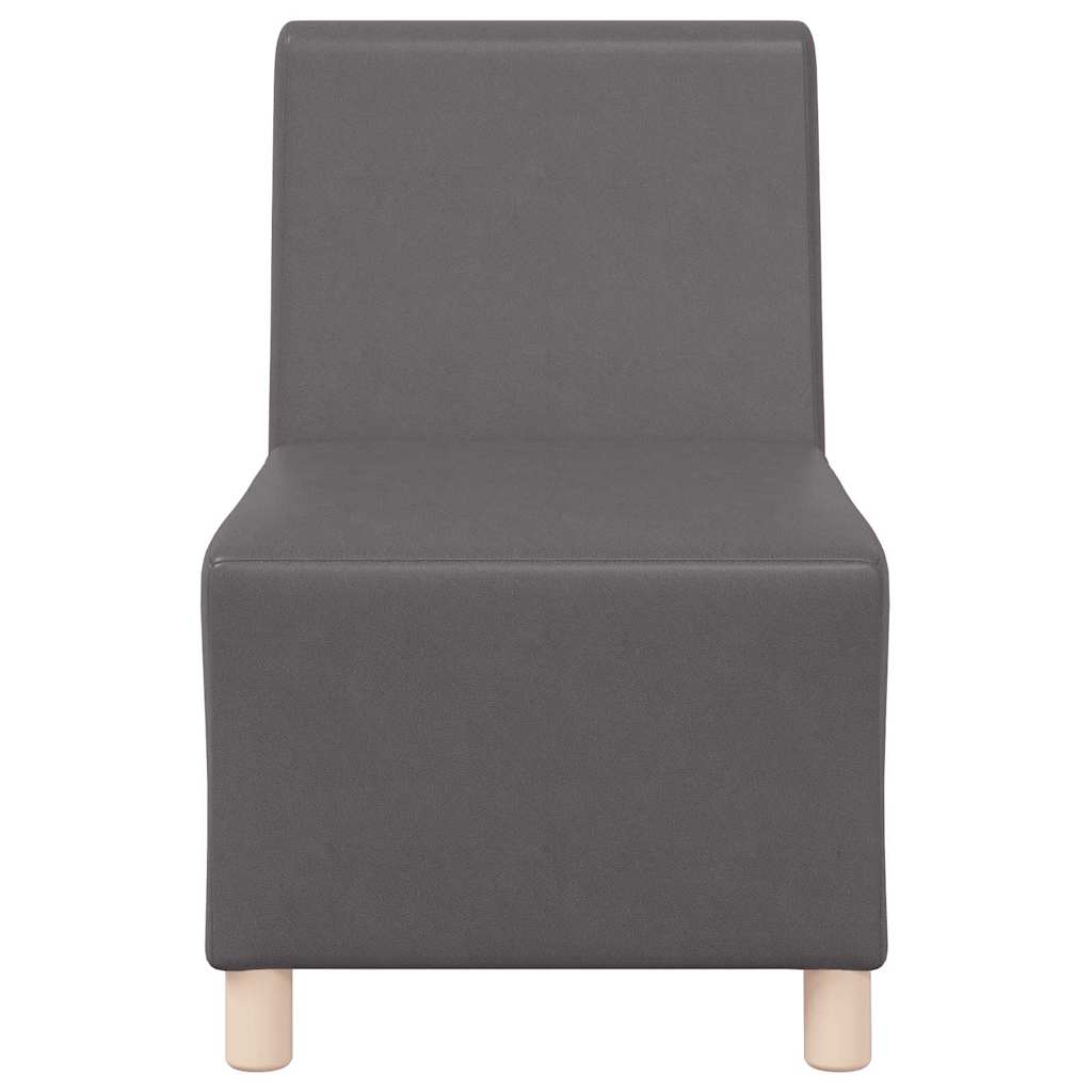 Unità di Divano Modulare Senza Braccioli 3 pcs Grigio
