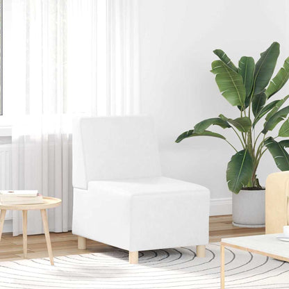 UnitÃ  di Divano Modulare Senza Braccioli 3 pcs Bianco