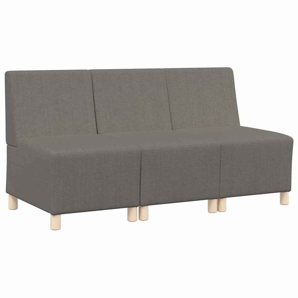 UnitÃ  di Divano Modulare Senza Braccioli 3 pcs Grigio chiaro