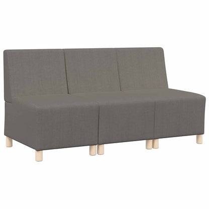 UnitÃ  di Divano Modulare Senza Braccioli 3 pcs Grigio chiaro