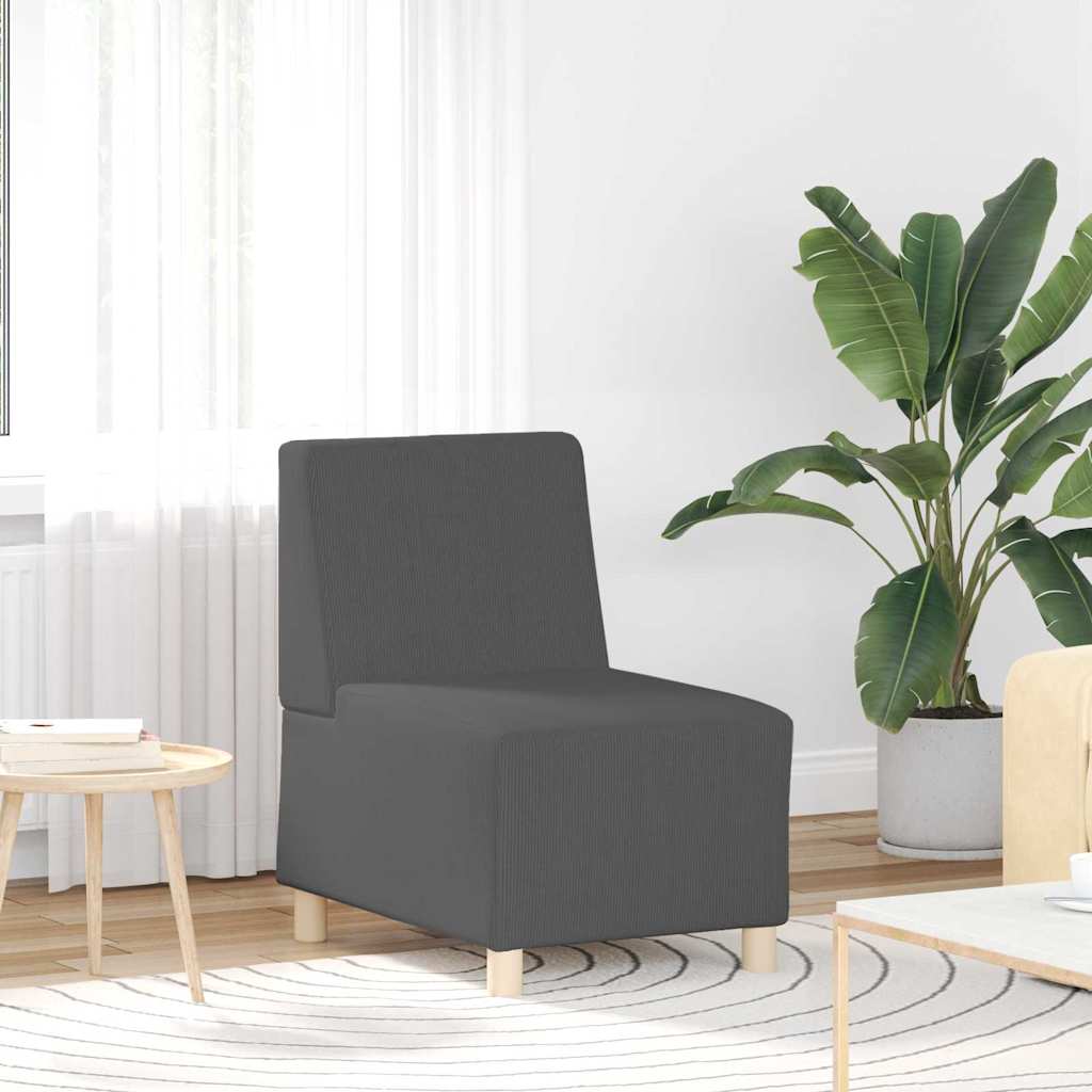 UnitÃ  di Divano Modulare Senza Braccioli 3 pcs Grigio scuro