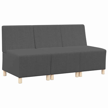 UnitÃ  di Divano Modulare Senza Braccioli 3 pcs Grigio scuro