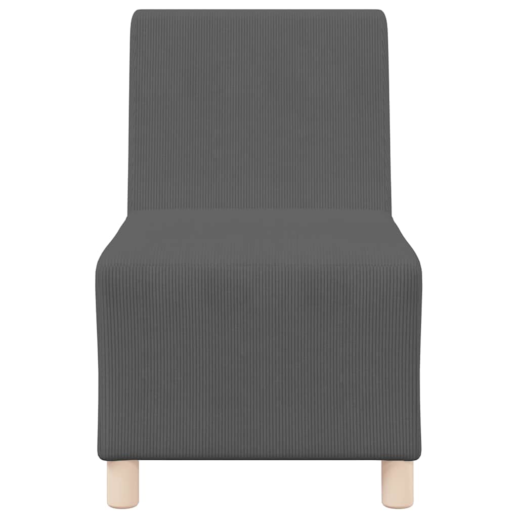 UnitÃ  di Divano Modulare Senza Braccioli 3 pcs Grigio scuro