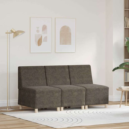 UnitÃ  di Divano Modulare Senza Braccioli 3 pcs Grigio scuro