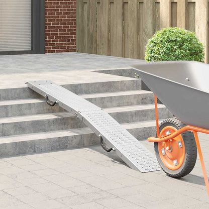 Rampe Pieghevoli 200kg per rampa Argento 186 x 23 x 4,5 cm