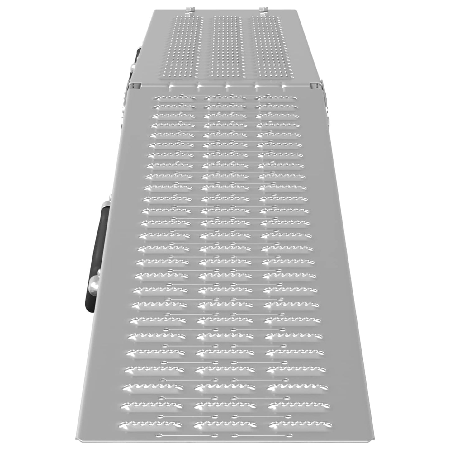 Rampe Pieghevoli 200kg per rampa 2 pcs Argento Acciaio zincato